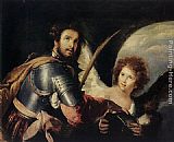 Angel Canvas Paintings - St Maurice and the Angel